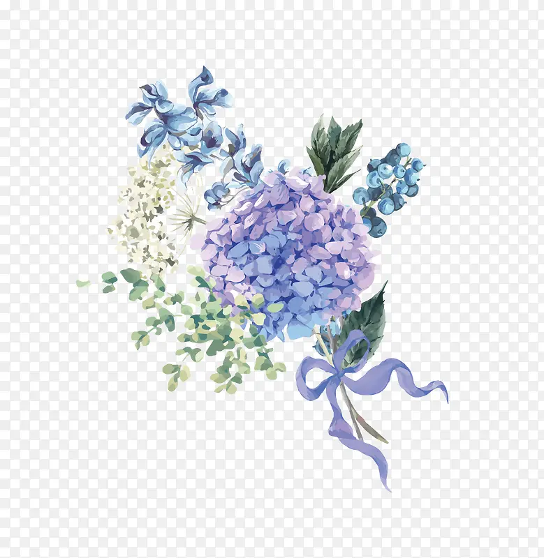 手绘花卉PNG图片素材下载_图片编号9787240-PNG素材网