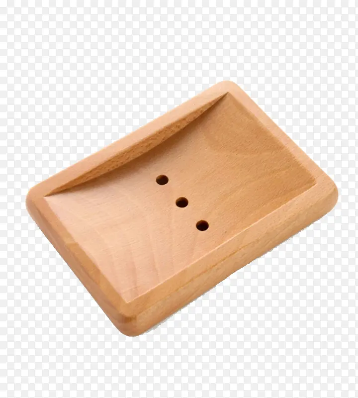 方形有孔肥皂盒木质