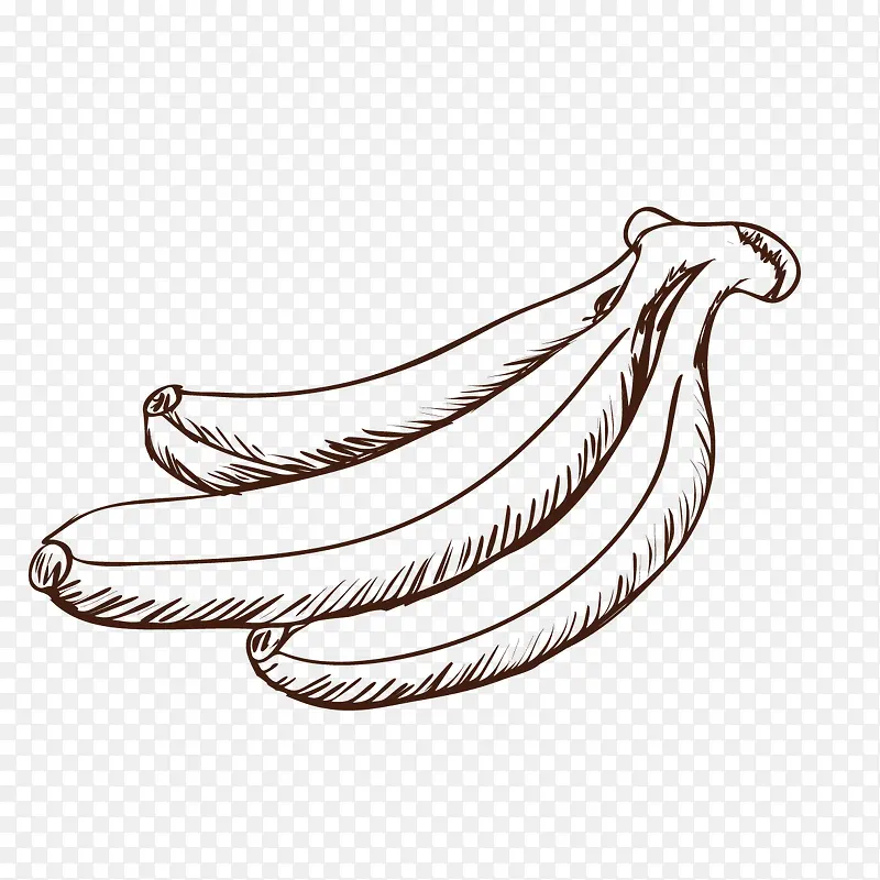 手绘的香蕉