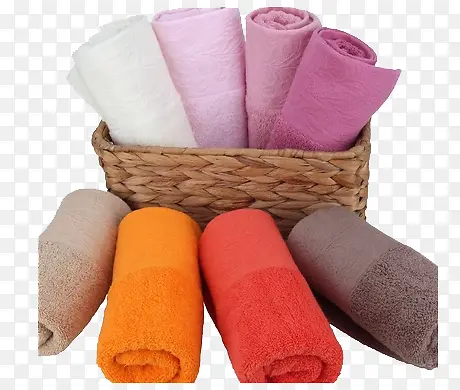 多色彩色毛巾