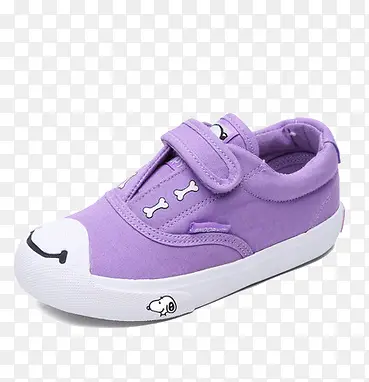 紫色可爱帆布童鞋