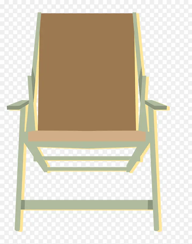 矢量夏季沙滩椅