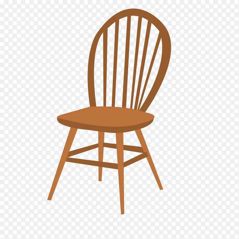 矢量褐色椅子