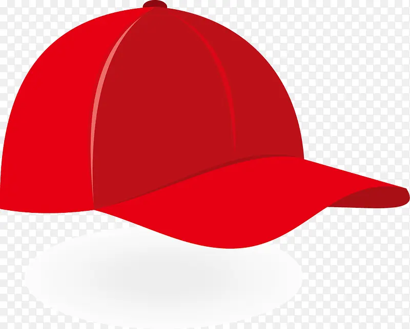矢量红色的棒球帽插图