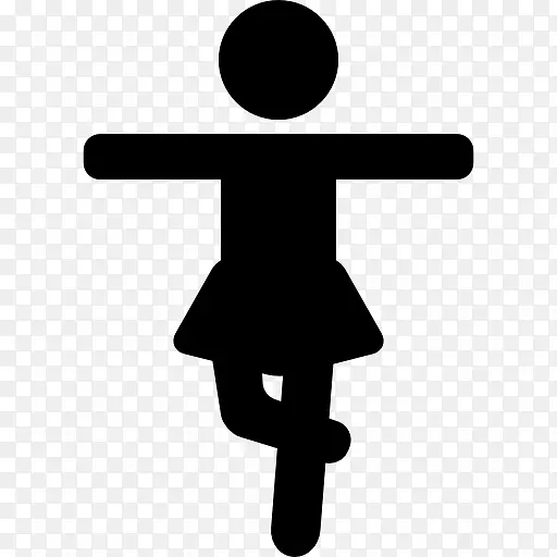 女人锻炼腿图标