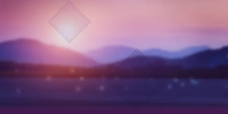 紫色日出山峰海报