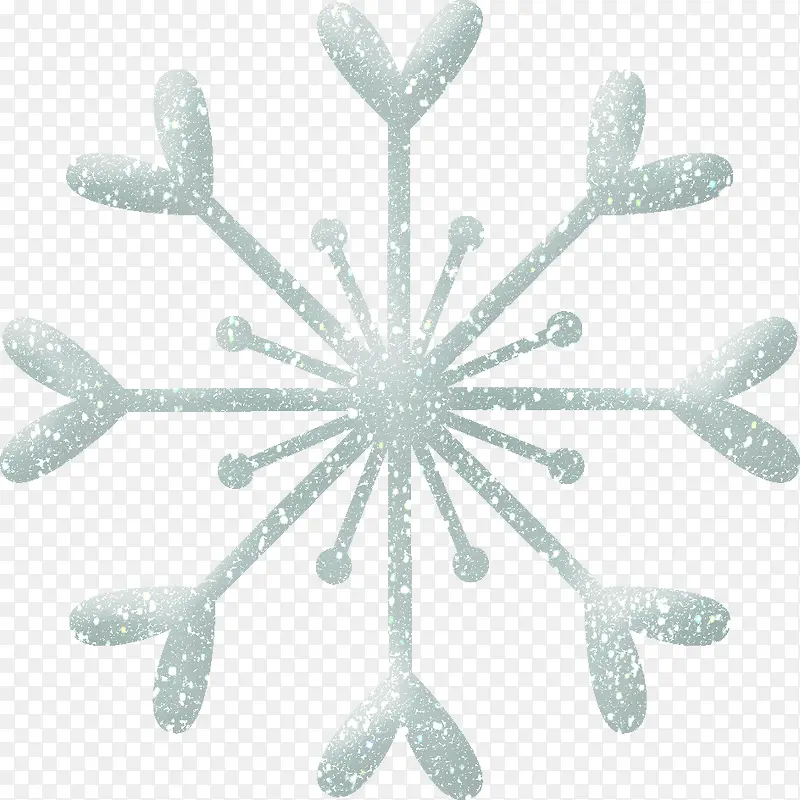 闪亮蓝色雪花
