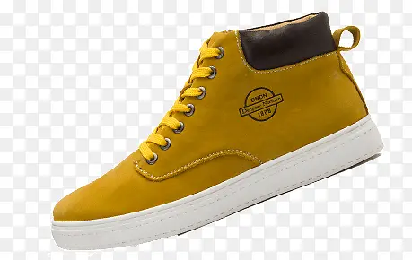 黄色休闲男鞋
