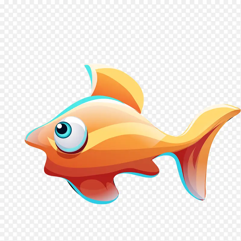 卡通小鱼动物设计