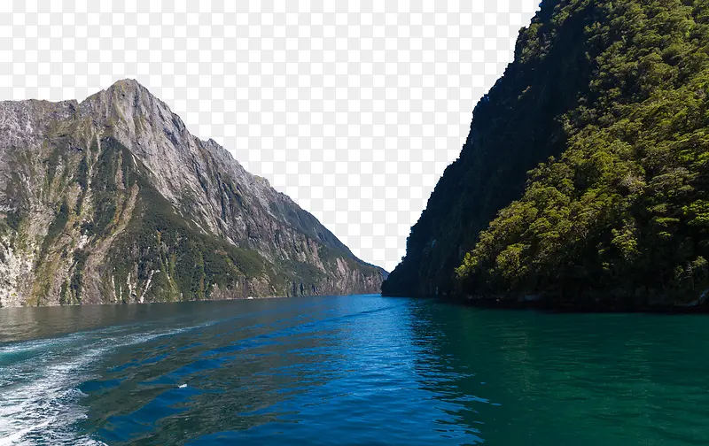 新西兰米尔福德峡湾风景图