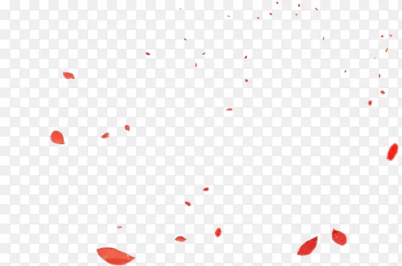 花瓣红色花瓣飘落不规则漂浮