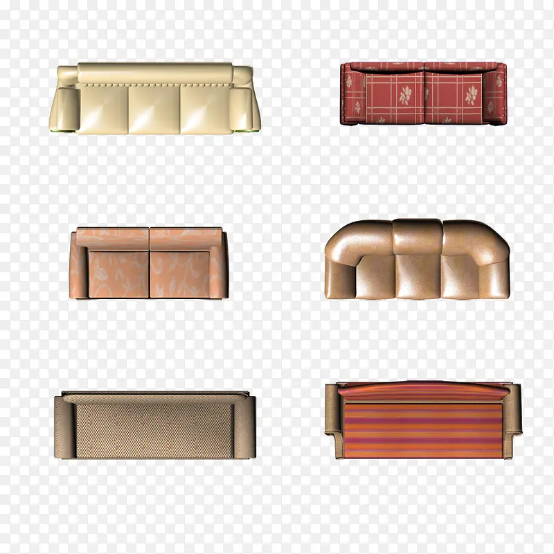 沙发模型平面素材