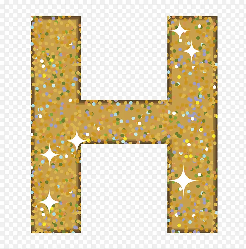 字母H艺术字