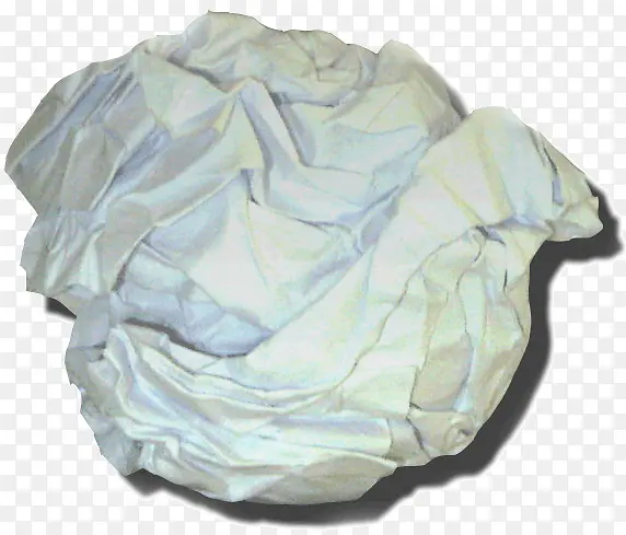 白色的废纸球