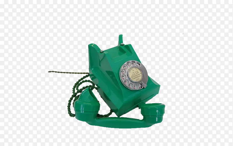 绿色复古电话机