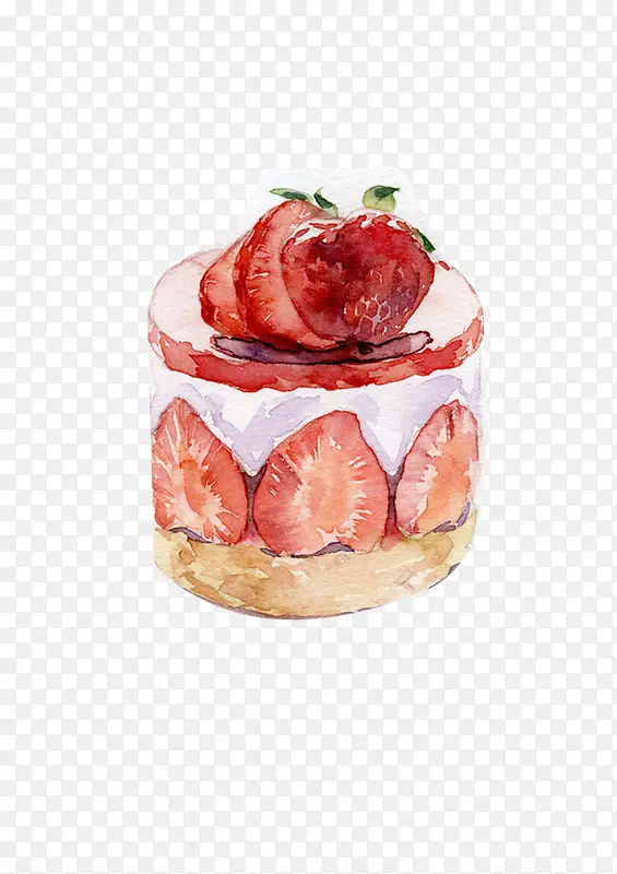 草莓为圈蛋糕