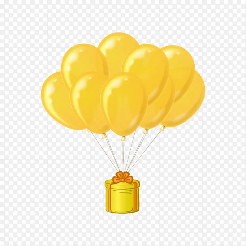 气球带礼盒