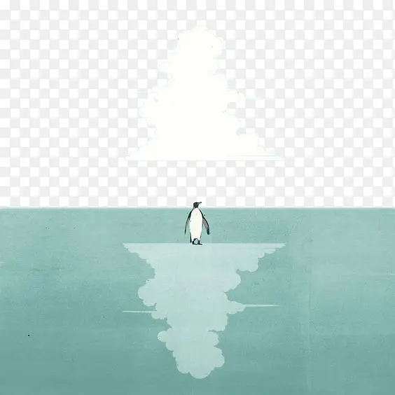 水上的企鹅