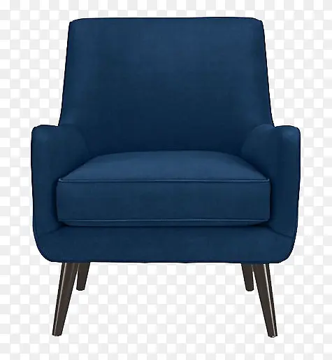 蓝色单人沙发