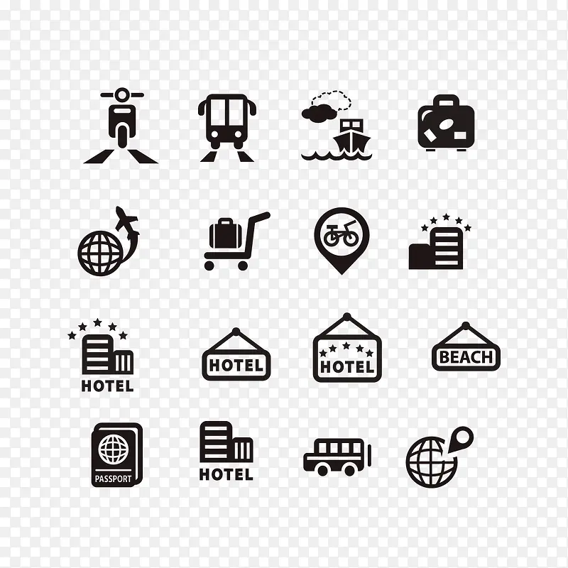 出行标志图标合集PNG图片素材下载_图片编号9812864-PNG素材网