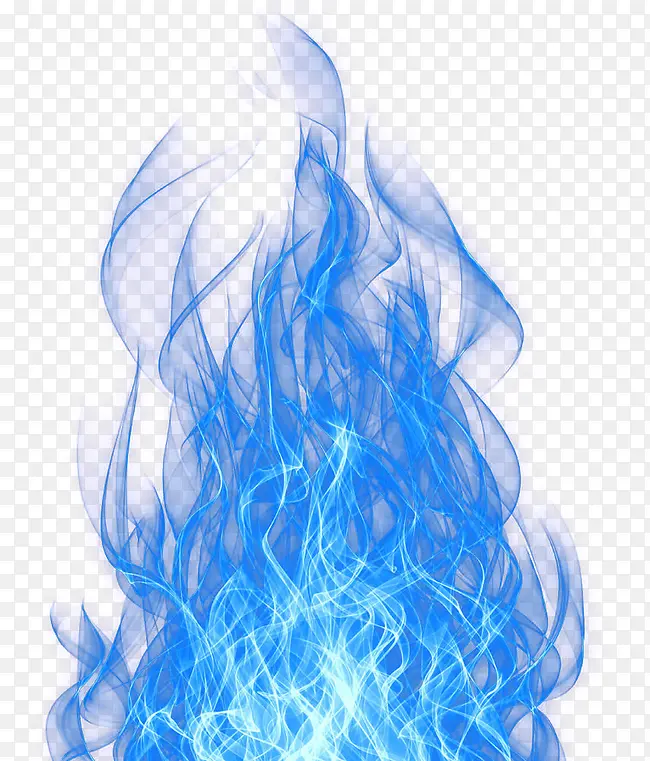 合成创意蓝色的火焰造型