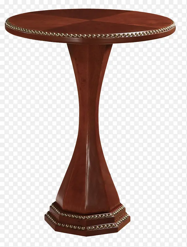 圆形木质桌子