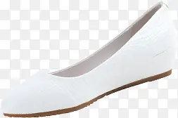 白色简约舒适女鞋平底鞋