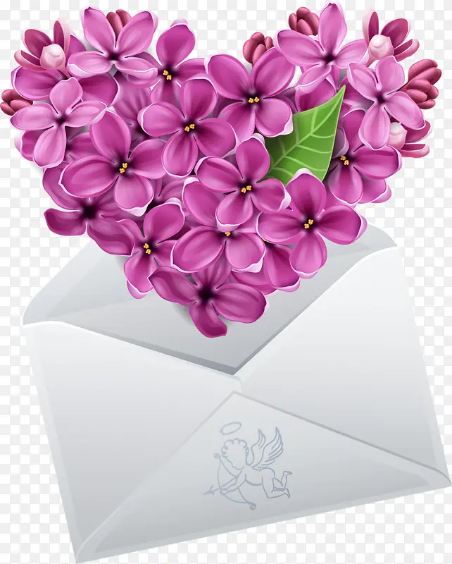 信封中的花朵