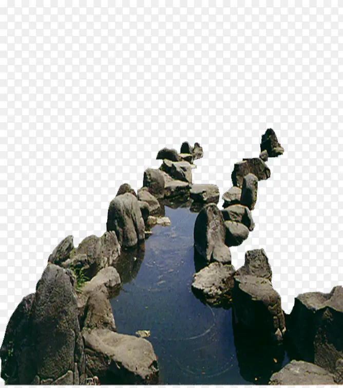山石溪水
