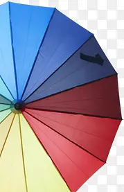 颜色手绘夏日雨伞效果