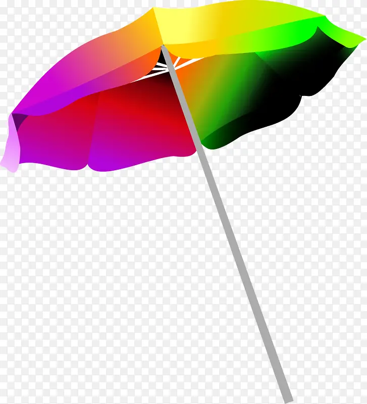 卡通颜色夏日遮阳伞