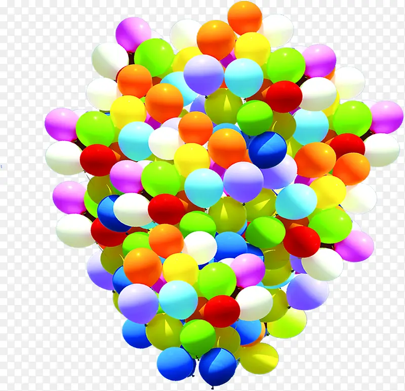 各种彩色气球中秋节