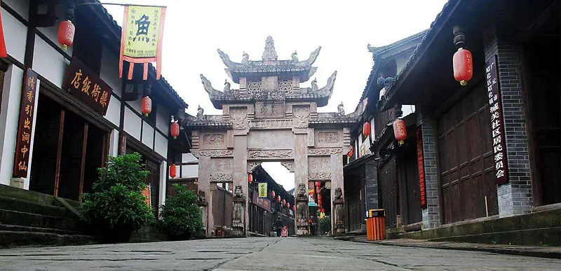 中式胡同美景建筑