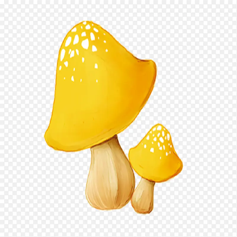 手绘抽象蘑菇