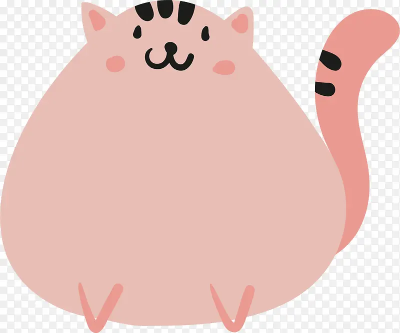 卡通红猫矢量图