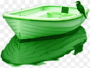 端午节绿色船只