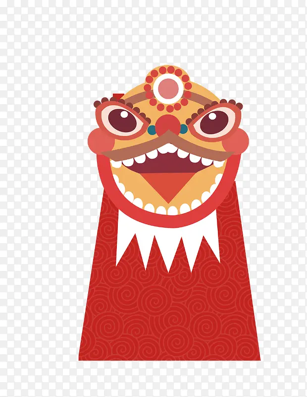 矢量红色舞狮子PNG图片素材下载_图片编号9826485-PNG素材网
