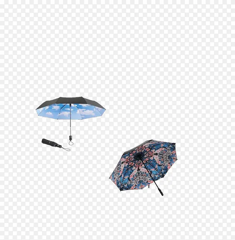 花纹雨伞