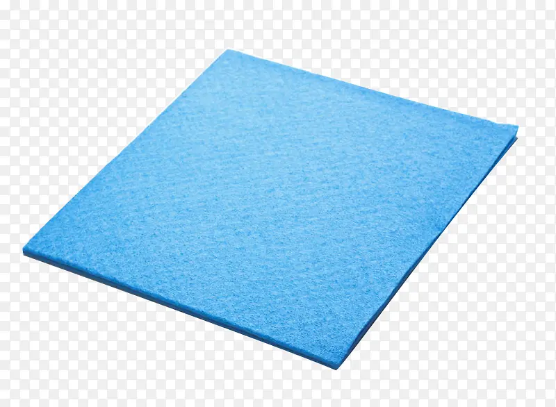 蓝色棉方巾