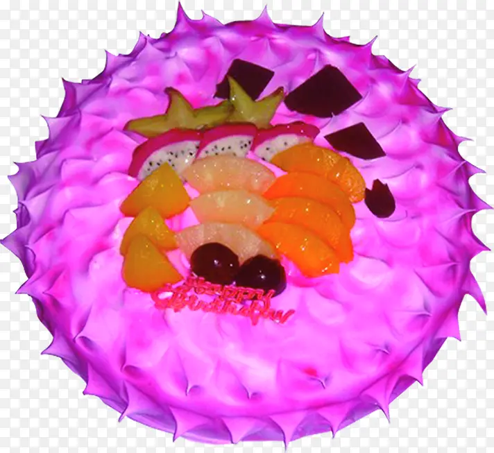 紫色蛋糕甜品折页图片