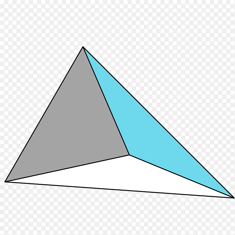 矢量孟菲斯风格三角形