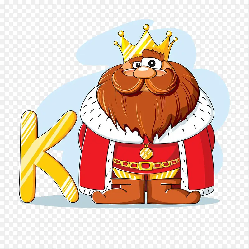 字母K和国王高清免扣素材