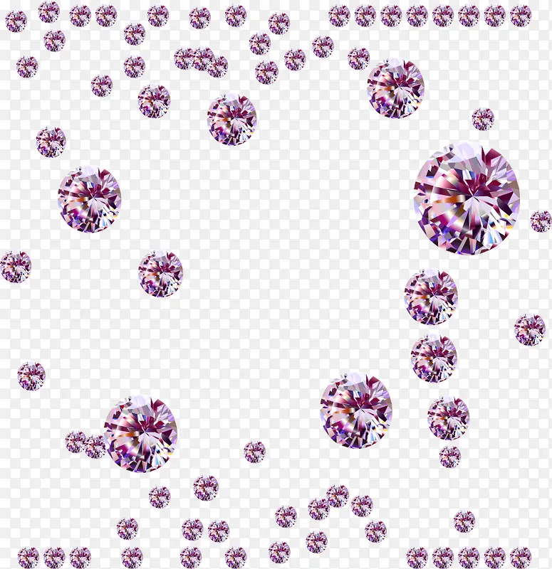 紫色炫酷钻石