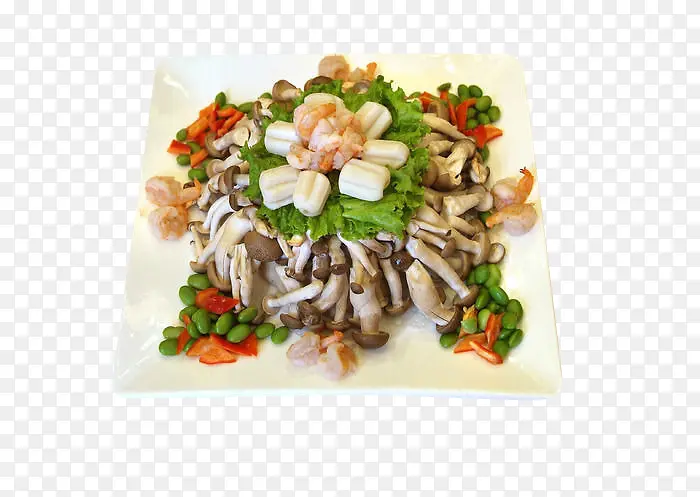 海鲜炒蟹味菇