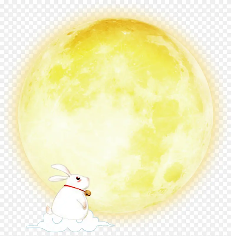 中秋装饰月亮兔子
