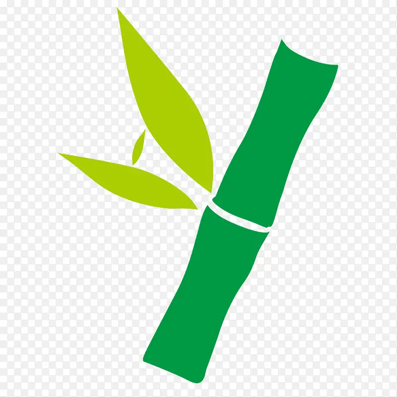 竹笋绿色简约环保园林logo