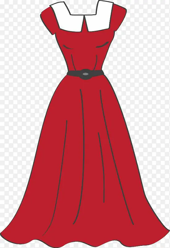 一条红色长裙