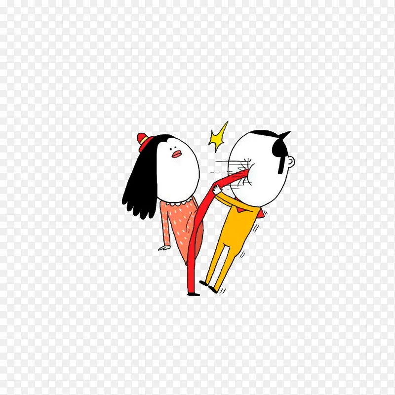动手撕老公