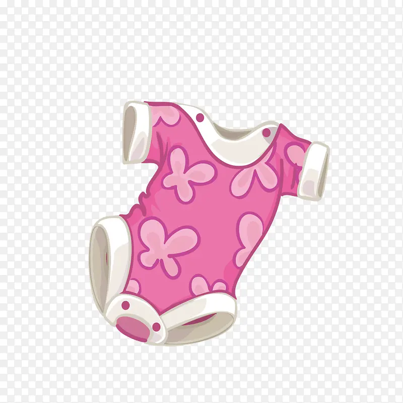 粉色花瓣婴儿衣服