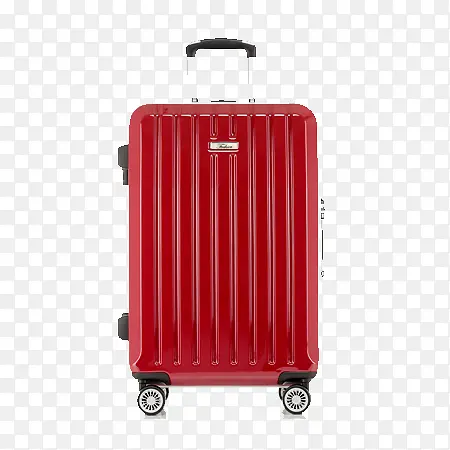 产品实物红色拉杆行李箱